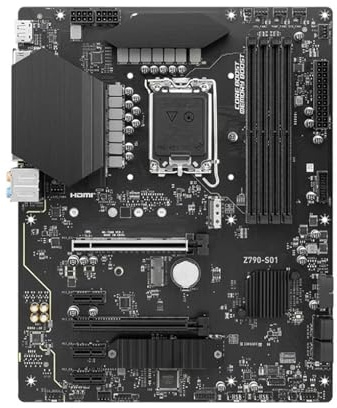 motherboard Fit For MSI Z790-S01 Motherboard LGA1700 Supports I9-14900K I7-13700K I5-12400F CPU DDR5 7000MHz HDMI M.2 ATX Mainboard
