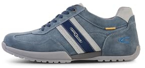 camel active Herren Low-Top Sneaker, Männer Halbschuhe,Wechselfußbett,Sportschuhe,Freizeitschuhe,Turnschuhe,blau/Multi,47 EU