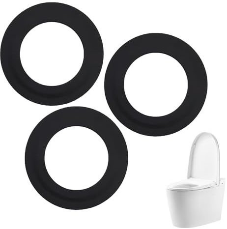 3pcs Replacement Toilet Flush Valve Rubber Seal Washer,Flush Valve Gasket Compatible with Siamp Optima Flush Valves 49 and 50