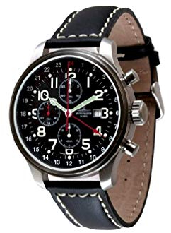 Zeno Watch Basel Herren Uhr Analog Automatik mit Leder Armband 8753TVDGMT-a1