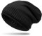Caspar MU180 Dicke warme Feinstrick Beanie Mütze Uni Gefüttert, Farbe:schwarz, Größe:One Size