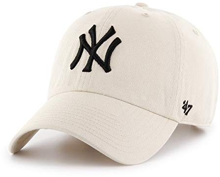 '47 New York Yankees MLB Loop Label Clean Up Natural Beige Verstellbare Cap One-Size