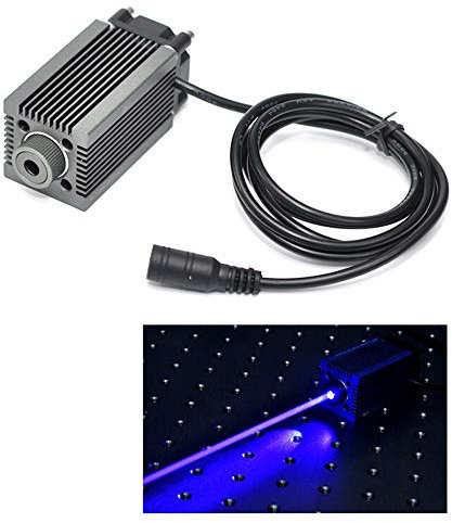 Einstellbare High Power 450nm 4W 4000mw Blaues Laser Punkt Modul/DIY 3D-Lasergravur Drucken