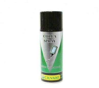 BOMBOLETTA SPRAY COLLA ML400 RAPIDA PRESA METALLI PLASTICA PANNELLI FONOASSORB