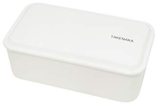 TAKENAKA Bento Snackbox für perfektes Lunch, umweltfreundliche Lunchbox Made in Japan, recycelte Kunststoffflasche, mikrowellen- und spülmaschinenfest, Bento Box (Kokosnussweiß)