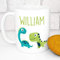 Personalised Children's Mug - Unbreakable Lightweight Polymer - Add Your Own Name (Dinosaurs)