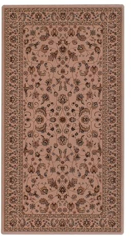 Lifetex.eu Teppich Brücke Nain ca. 85 x 160 cm Beige maschinell hergestellt Schurwolle Klassisch hochwertiger Teppich