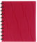 Eagle Discboundenes Notizbuch, Buchstabengröße, anpassbar, Poly-Kunststoff-Einband, 60 Blatt, liniert/linierte Seiten (rot)