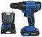 Cordless Drill Driver 45Nm, 21V 1 × 1.5Ah Battery Electric Drill Screwdriver, Impact Driver, Fast Charger, 2 Speed, Forward & Reverse Setting, Built-in LED + 29PC Accessory Kit