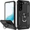 IKAZZ for Galaxy S22 Case,Military Grade Shockproof Heavy Duty Protective Phone Case Pass 16ft Drop Test with Magnetic Kickstand for Samsung Galaxy S22 Black