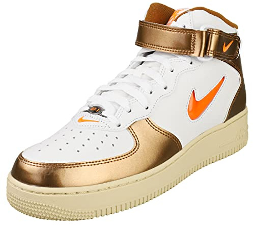 Nike Men's Air Zoom Structure 20 Running Shoes, White Total Orange Ale Brown 100, 10.5 UK