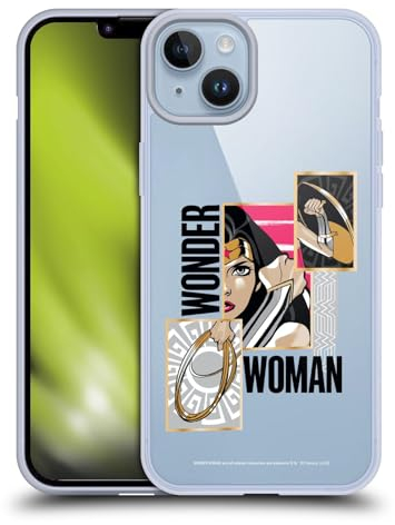Head Case Designs Offizielle Wonder Woman DC Comics Waffen Grafik Kunstarten Gelhülle [Militärischer Schutzgrad] Kompatibel Mit Apple iPhone 14 Plus Und Kompatibel Mit MagSafe