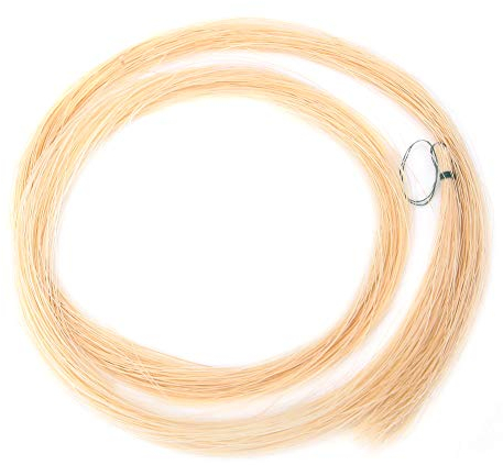 Geigenbogen, Pferdehaar Weißer Geigenbogen-Haar-Ersatz-Bogen-Haar Saiteninstrument-Zubehör Geigenbogen-Haar