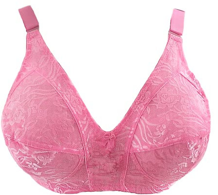 Générique Soutien Gorge Rose Clair sans Armatures 100F Lingerie Femme Grande Taille