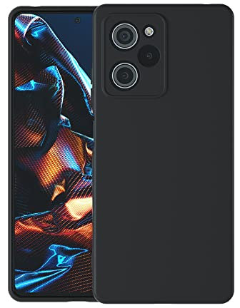 Cresee Coque Xiaomi Poco X5 Pro 5G (Pas pour X5) avec Protection Caméra, Couche Intérieure Douce, Etui Housse TPU Mince Souple Antichoc Case pour Poco X5 Pro 5G, Noir