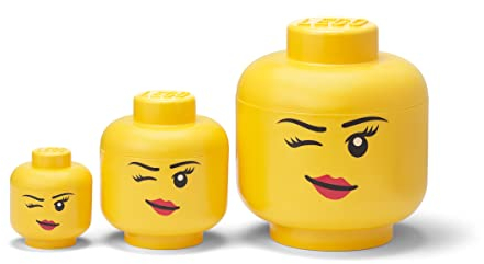 Room Copenhagen LEGO Storage Head Collection Winking Girl