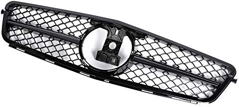 Auto Schwarzer Frontstoßstangengrill Für AMG Passend Für C-Klasse W204 08, Kühlergrill, Haubengrill, Stoßstangengrill, Grill Für Zubehör, Frontstoßstangengrill, Zubehör