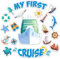 Oudain 20 Pcs Cruise Door Decorations Magnetic 2025 First Cruise Ship Door Magnets Nautical Room Magnets Carnival Boat Ship Cabin Funny Decorations for Nautical Room Fridge Car Computer