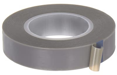 sourcing map PTFE Folie Klebeband Rolle 0.5 x33Ft Hoch Temperatur Klebeband 0.18mm Dicke mit Einseitig Kleber für Vakuum Versiegelungsgerät Hand Impuls Versiegler Grau