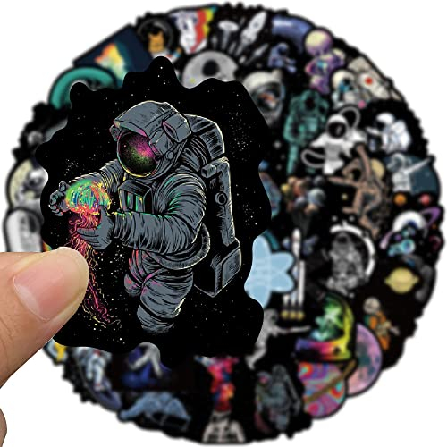 50 Stück Space Explorer Aufkleber Pack – wasserdichte Vinyl-Aufkleber für Wasserflaschen, Laptops, Skateboards und mehr – perfekt für Astronauten, Weltraum-Enthusiasten und Abenteuer-Sucher