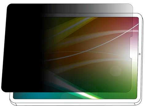 3M Bright Screen Privacy Filter - Blickschutzfolie für Mobiltelefon (Querformat) für Tablet - hell - 2-Wege - klebend - Schwarz - für Apple 12.9-inch iPad Pro