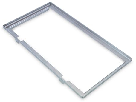 Feuerfest 123 - Rahmen für Heizgasumlenkplatte 398x211x22 mm, kompatibel mit Hark Kaminofen, Edelstahlrahmen Zugumlenkung zum Nachrüsten für Kamine und Öfen
