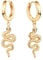 Jenosy Ohrringe Gold Damen Schlangen Ohrringe Hängend Zarte Schlangen Ohrringe Gold Modische Creolen mit Schlangen Anhänger Hypoallergene Ohrringe Vergoldet Modeschmuck für Frauen und Mädchen