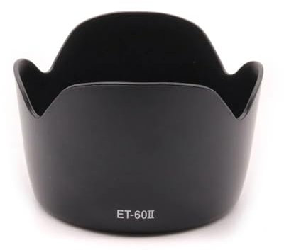 For Canon EF 75-300 mm F/4-5.6 III USM &Lentes EF-S 55-250 mm F/4-5.6 IS, ET-60 II Capucha de Lente en Forma de Flor de Bayoneta