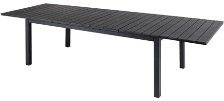 Riess Ambiente Ausziehbarer Outdoor Esstisch DESIGNO 200/250/300cm schwarz grau Nonwood wetterfest Gartentisch Terrassentisch Balkontisch Dachterrassentisch