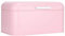 ANGGREK Bread Bin with Non-Slip Base 12 X 8 X 6.3 Pink Iron Bread Organizer Bread Box Storage Container Counter Organizer Bread Storage Bread Bin