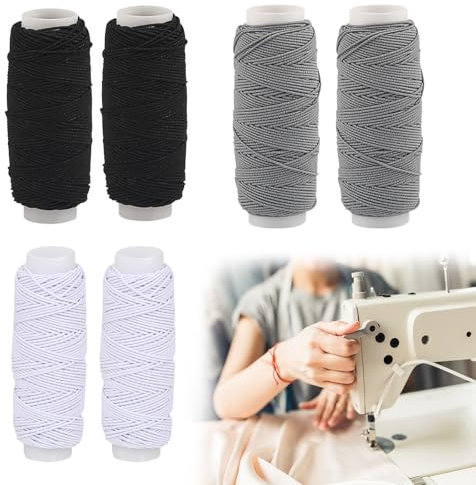 QTTRPCU 6 Elastisches Nähgarn, Elastischer Nähfaden Kann zur Kostümherstellung, Sewing Thread auch für Perlenarmbände