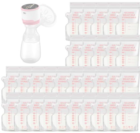 30 PCS Bolsas Leche Materna fur Bwaliffury Sacaleches Eléctrico, Extractor de Leche Materna, 3 Modos y 15 Niveles de Succión, Extractor de Leche Silicona con Pantalla LCD
