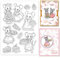 GLOBLELAND Transparente Stempel Mit Cartoon Kochmaus Und Geburtstagstorte Transparente Stempel Süßes Dessert Silikonstempel Für DIY Scrapbooking Fotoalbum Dekorative Karten 6.3x4.33Inch