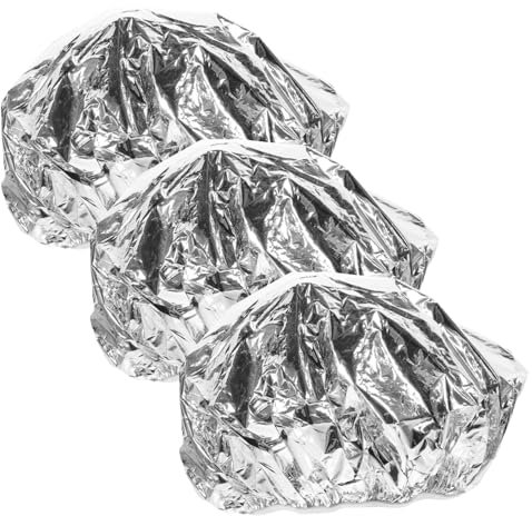 PAMINGONO 3pcs Hair Mask Cap Tin Foil Baking Oil Hair Caps Deep Conditioning Use during Shower