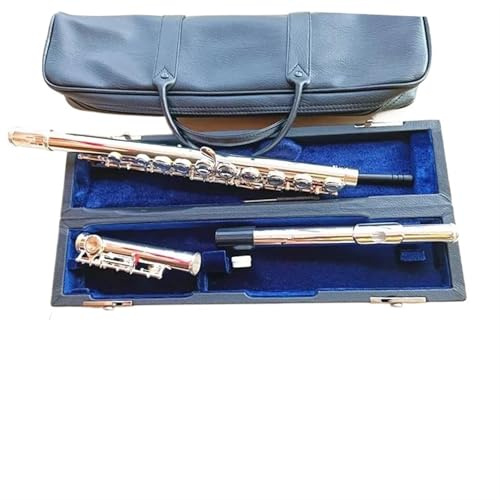 Professionelle Querflöte Flöte Professionelle Kupfernickel-C-Tonart 16-Loch-Flöte Versilberte Musikinstrumente Mit Koffer Und Zubehör