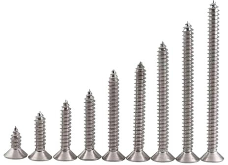 RSRSR Vis à Bois Longue à tête Plate Phillips, Fixations for projets de menuiserie et de Bricolage, Installation Facile, Parfaite for Le Bois et Les Panneaux de Fibres(M4(10pcs),150mm)