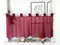 Devola Scheibengardinen Voile Kurzgardine mit Schlaufen Modern Bistrogardine Transparent Fenstervorhang Kurz Gardine Einfarbig Fenstergardinen Küche HxB 60x145cm Weinrot 1 Stück