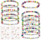 YUNYAKARSA JGA Accessoires Frauen für Junggesellenabschied Frauen, 12 Stück Team Bride Armbänder + 2 Stück Aufkleber, Team Braut Armbänder für JGA Deko Bride to Be Deko(Farbe)