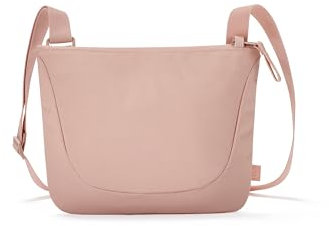 LARKSON Umhängetasche Herren & Damen Rosa - Henrik - Sacoche Bag Schultertasche Flach - Kleine Messenger Tasche zum Umhängen - Wasserabweisend