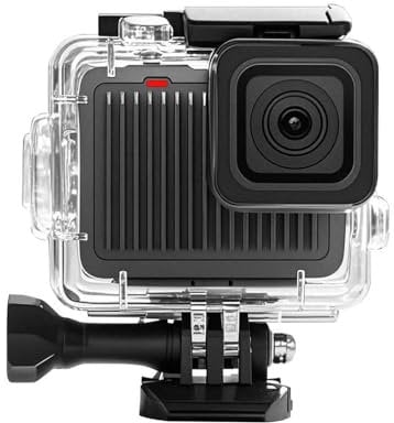 KETOPKIN Waterproof Case for GoPro Hero 4K Compact Waterproof Camera,60M/196FT Underwater Diving Housing Cover Protective Shell for Go Pro Hero 4K with Bracket Accessories