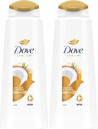 Dove Nourishing Secrets Restoring Rituals Coconut Shampoo 400ml (Pack of 2)