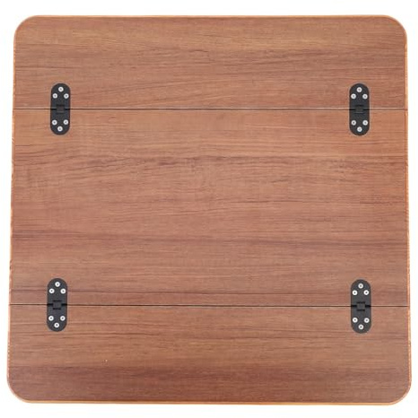 Oreilet RV -Tischplatte, Holz Entfernbares Faltbares Boot Marine Dinette Tisch Tisch Ersatz für Yachtschiff Caravan, Pontonschreibtisch, RV -Zubehör (Brown (595x580mm/23.43x22.83in))
