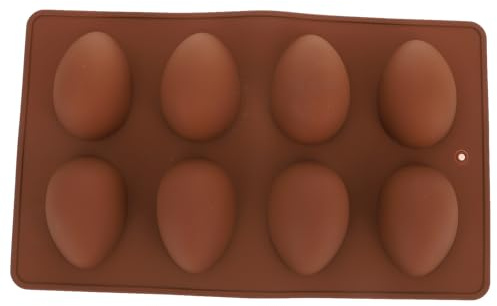 HEALEEP Molde De Huevo De Pascua De Cavidades Silicona Para Hacer Chocolates Pasteles Magdalenas y Gelatinas