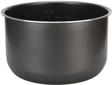 4-5L Elektrischer Schnellkochtopf Liner 1.6/3L/4L/5L/6L Antihaft-Topf Reistopf Innen Gall Schwarz Kristall Innen Zubehör Herd(6L)