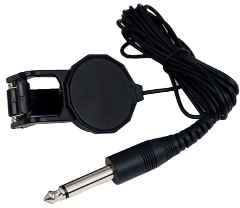 Akustik Gitarre Piezo Tonabnehmer Clip auf Mikrofone Piezo Tonabnehmer für Gitarre Ukulele Violinen Teile einfach zu bedienen einfach zu bedienen