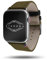 Eternel - Cinturino compatibile con Apple Watch New Rover kaki 38/40/41/42 mm adattatori in acciaio inossidabile argentato - Tessuto made in France - Compatibile con tutti gli Apple Watch