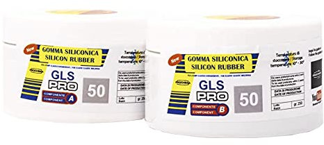 PROCHIMA GS5501G500 Gomma Siliconiche Gls-PRO 50 A+B, Grigio, 500 GR
