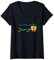 Damen Schnorchel T-Shirt mit V-Ausschnitt