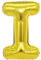 D2D | Party Balloon Buchstabe I in Gold - Größe 40 cm - Folienballon - Buchstabenballon - Geburtstagsdeko