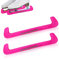 Cyrank 1 Paar Sport Hockey Blade Guards, Kufenschoner Schlittschuhe, Eishockey Skate Blade Guards Kunststoffabdeckung mit Spring Schlittschuhschoner für Kinder Erwachsene Eiskunstlaufschuhe